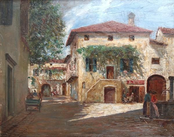 Malcesine Oil Painting by Richard Lipps