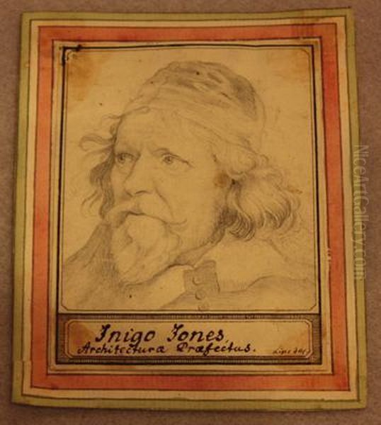 Portrait Des Architekten Inigo Jones Oil Painting by Johann Heinrich Lips