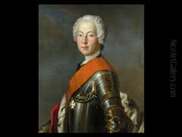 Portrait Des Friedrich Markgraf Von Brandenburg-bayreuth Oil Painting by Georg Liszewski