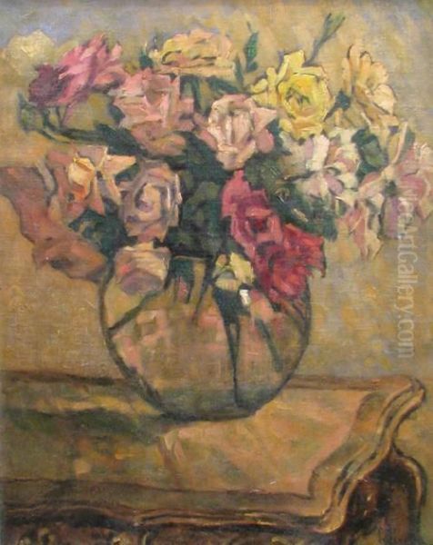 Roses Oil Painting by Corneliu Liuba