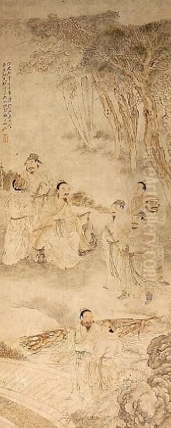 Hanging Scroll Oil Painting by Su Liupeng