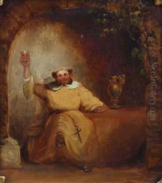 The Merry Monk Oil Painting by Henry Liverseege