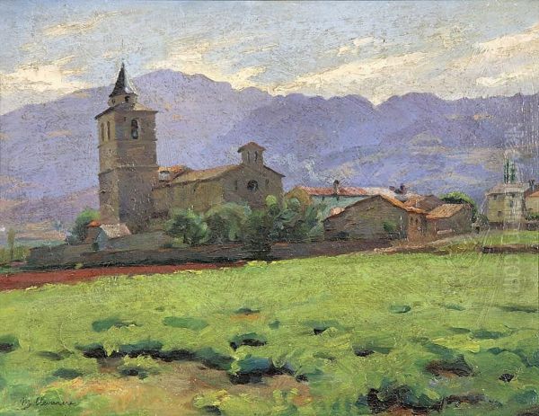 Paisaje Del Emporda Oil Painting by Marian Llavanera Miralles