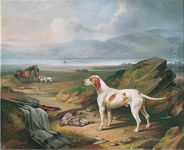 Pointers Oil Painting by Edward Lloyd