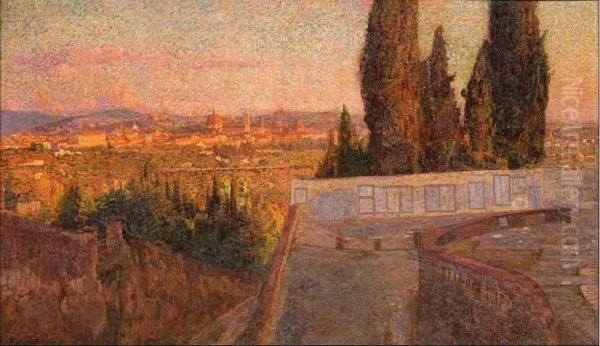 Veduta Di Firenze Oil Painting by Llewelyn Lloyd