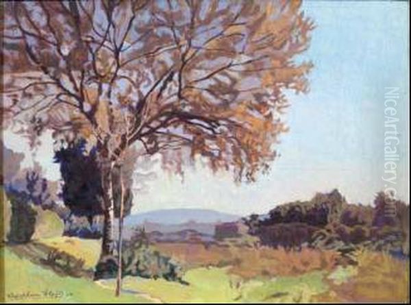 Mattino D'autunno Sulla Riva Dell'arno Oil Painting by Llewelyn Lloyd