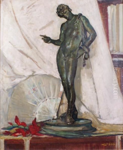 Statue D'apollon Oil Painting by Almery Lobel-Riche