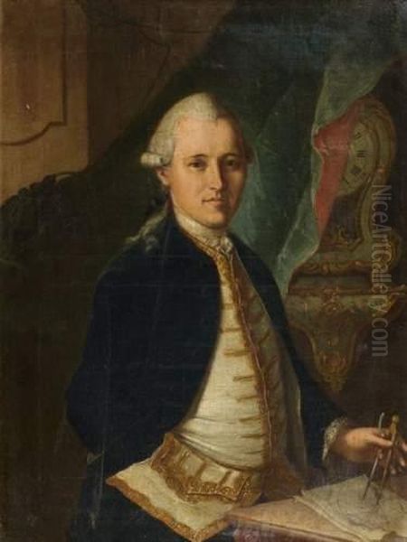 Portrait De Franciscus Petrus De Delley Oil Painting by Gottfried Locher