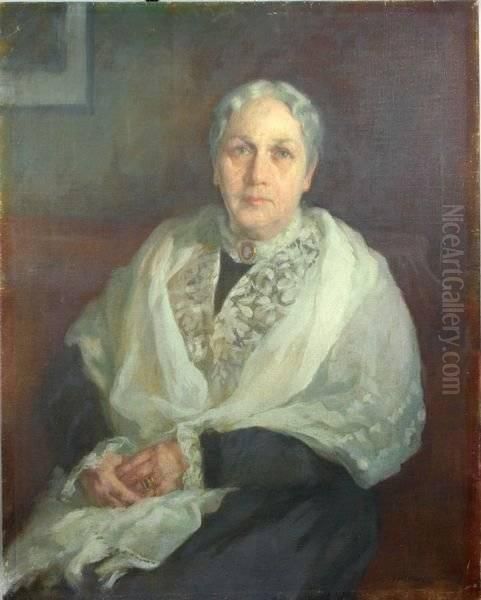 Portrait Of A Woman Oil Painting by Wilton Lockwood