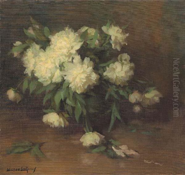 Peonies Oil Painting by Wilton Lockwood