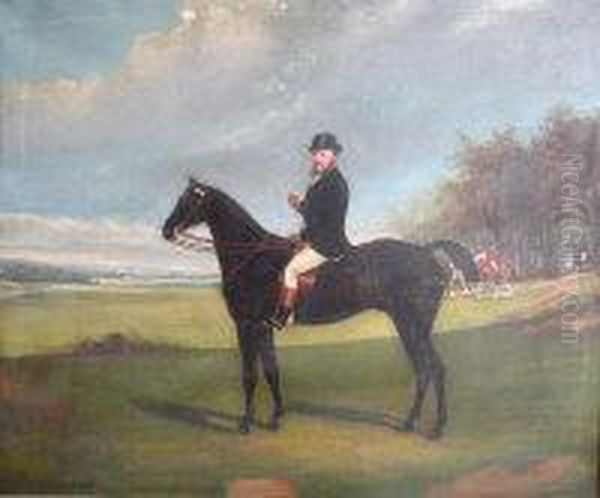 Scraptoft, Winner Of The Farmers Steeplechase At Rugby, March 8th 1869 Oil Painting by James Loder