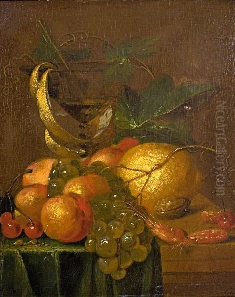 Fruchtestillleben Oil Painting by Harmen Loeding