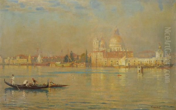 Venice Lagoon Oil Painting by William Logsdail