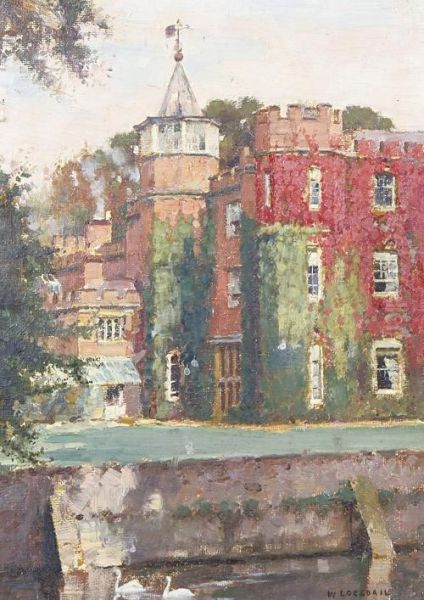 Beaurepaire House, Hampshire Oil Painting by William Logsdail