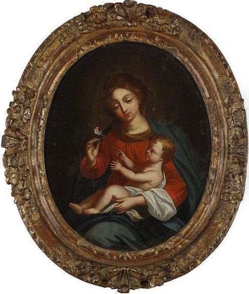 Vierge A L'enfant Oil Painting by Nicolas Loir