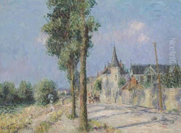 Le Quai De Ponthuis Oil Painting by Gustave Loiseau