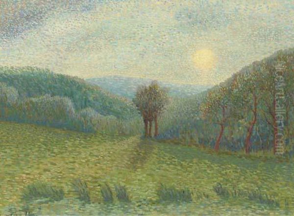 A Hazy Summer Morning Oil Painting by Rene Loiselle