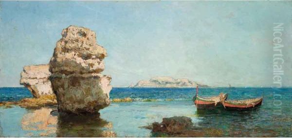 Veduta Siciliana Oil Painting by Francesco Lojacono