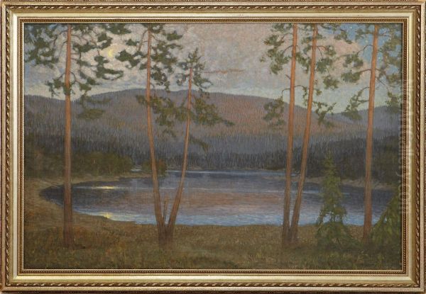 Manbelyst Tjarn Oil Painting by Anders Loman