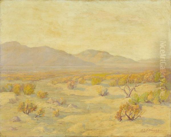 Southwestern Landscape Oil Painting by J.L. Lomas