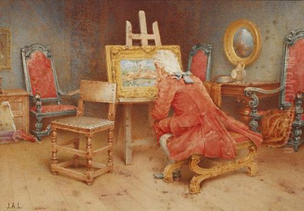 The Connoisseur Oil Painting by John Arthur Lomax