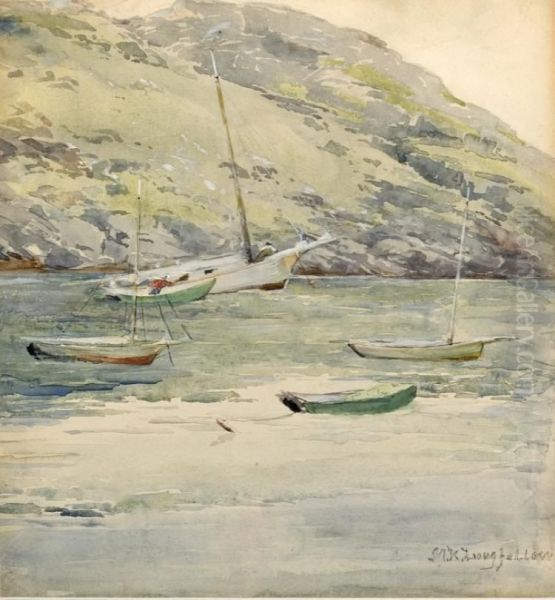 Manana Boats Oil Painting by Mary King Longfellow