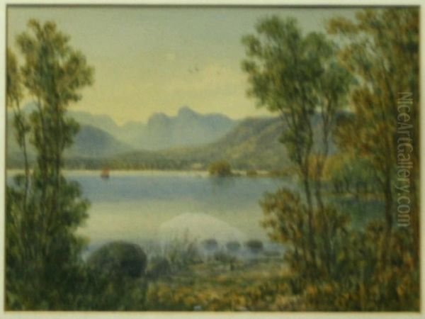 Langdale Oil Painting by William Taylor Longmire