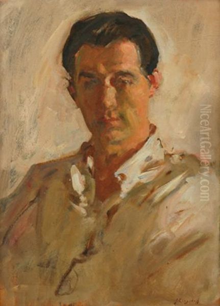 Portrait Of Captain Ralph Longstaff Oil Painting by John Campbell Longstaff