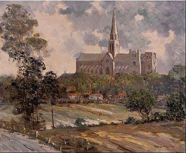 Catedral Decanterbury Oil Painting by William Francis Longstaff