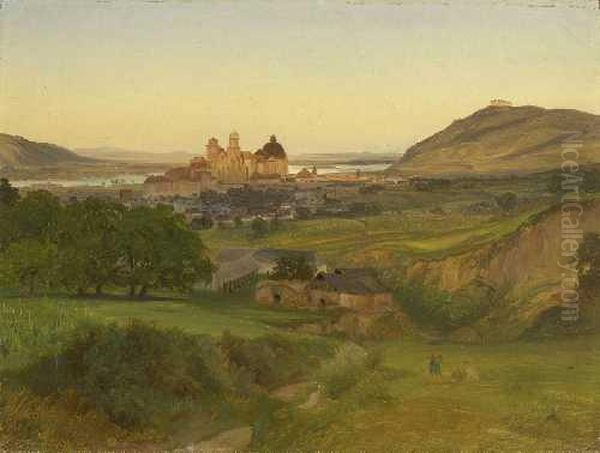 Blick Auf Klosterneuburg Oil Painting by Friedrich Loos