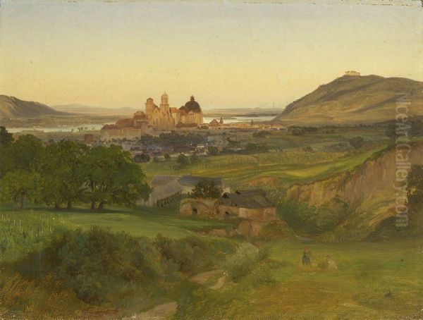 Blick Auf Klosterneuburg Oil Painting by Friedrich Loos