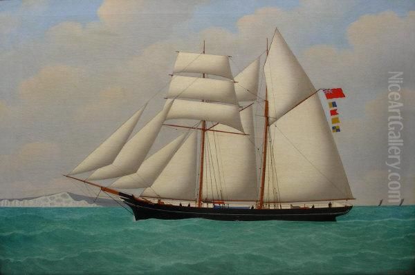 Ships Portrait 'everon' Oil Painting by John Frederick Loos