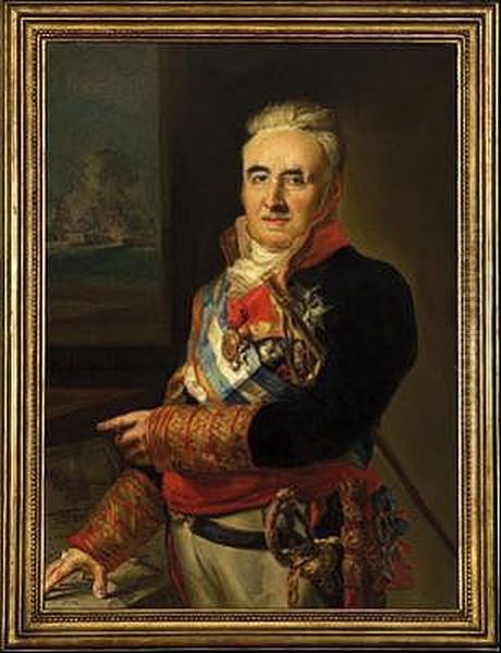 General Alava Oil Painting by Vicente Lopez Enguidanos