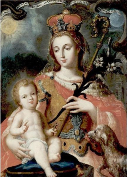 La Virgen, Reina Y Pastora De La Iglesia Oil Painting by Juan Pedro Lopez