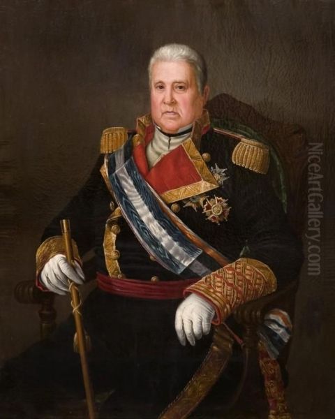 Retrato De Almirante Oil Painting by Vicente Lopez y Portana