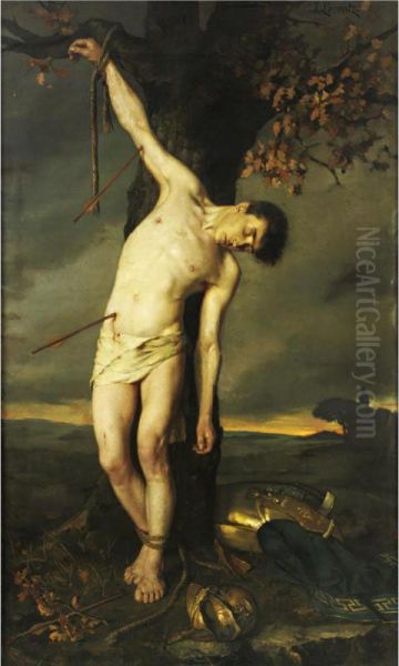 Saint Sebastian Oil Painting by Alcide Joseph Lorentz