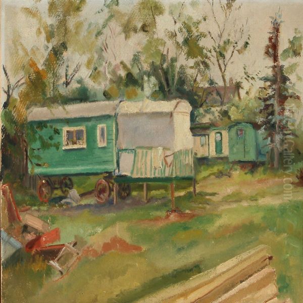 Gypsy Camp by Mogens Lorentzen