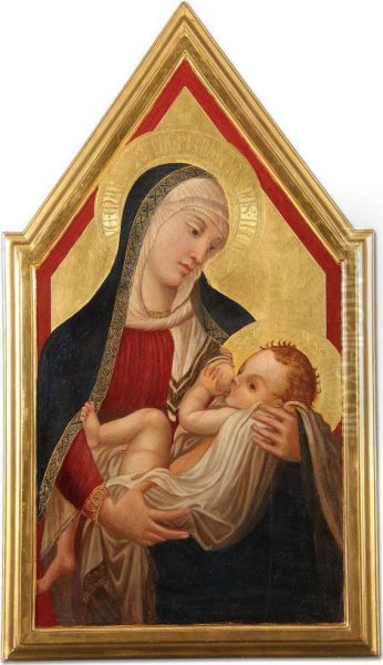 Madonna Del Latte Oil Painting by Ambrogio Lorenzetti