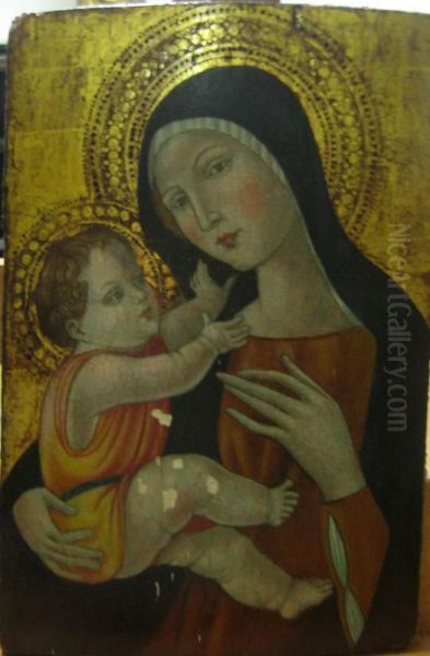 Madonna Con Bambino Oil Painting by Pietro Lorenzetti