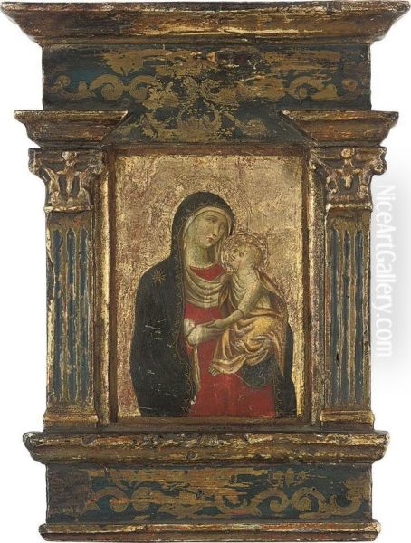 The Madonnna And Child Oil Painting by Pietro Lorenzetti