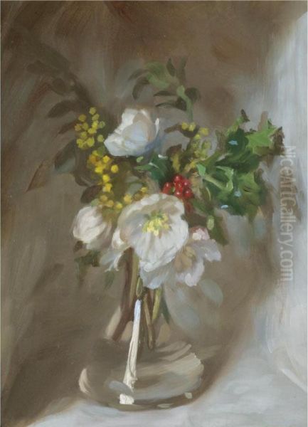 Christmas Rose Oil Painting by John Henry Lorimer