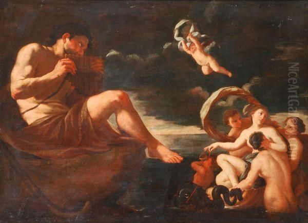 Polyphemus And Galatea Oil Painting by Johann Karl Loth