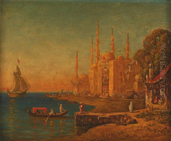 Vue D'istambul Oil Painting by Louis Lottier