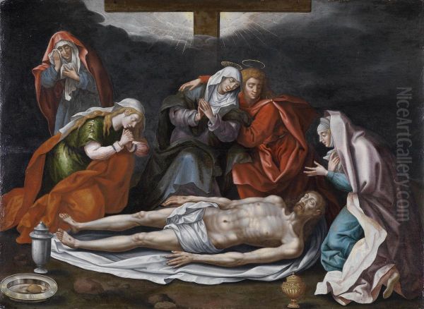 The Lamentation Of Christ Oil Painting by Lorenzo Lotto