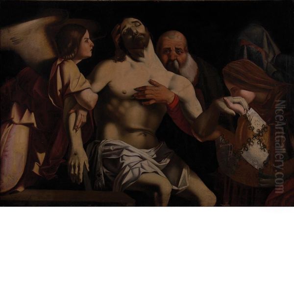 The Lamentation Oil Painting by Lorenzo Lotto