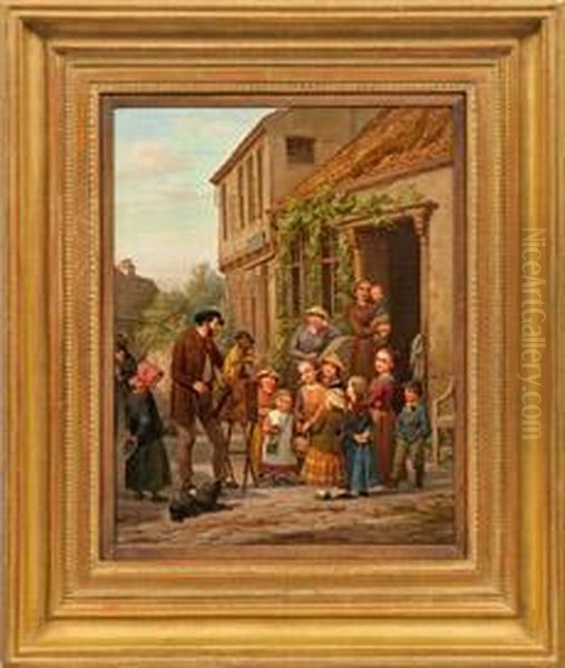 Derleierkastenmann Oil Painting by Edouard Hermann Lotz