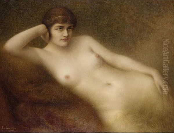 Femme Nue Oil Painting by Eugene Loup