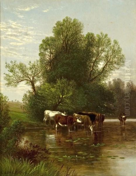 Pastoral Landscape Oil Painting by Clinton Loveridge