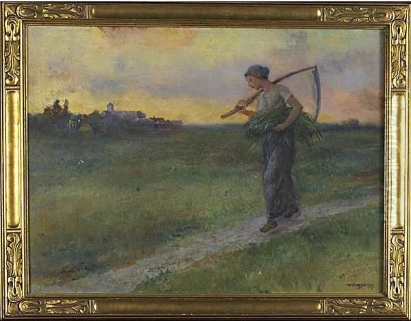 Souvenir Of Barbizon Oil Painting by Will Hicock Low