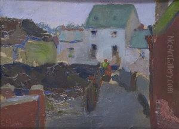 Breton Village Oil Painting by Edward S. Lowe